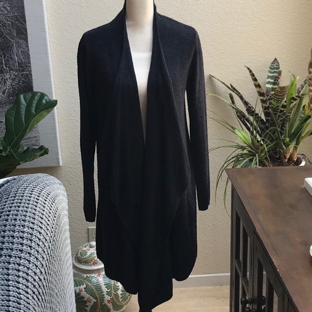 Barefoot Dreams Cozychic Lite Calypso Wrap  Black Sz. L/XL